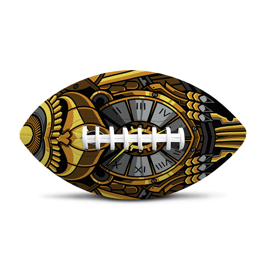 Steampunk Owl Print Rugby Ball