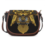 Steampunk Owl Print Saddle Bag