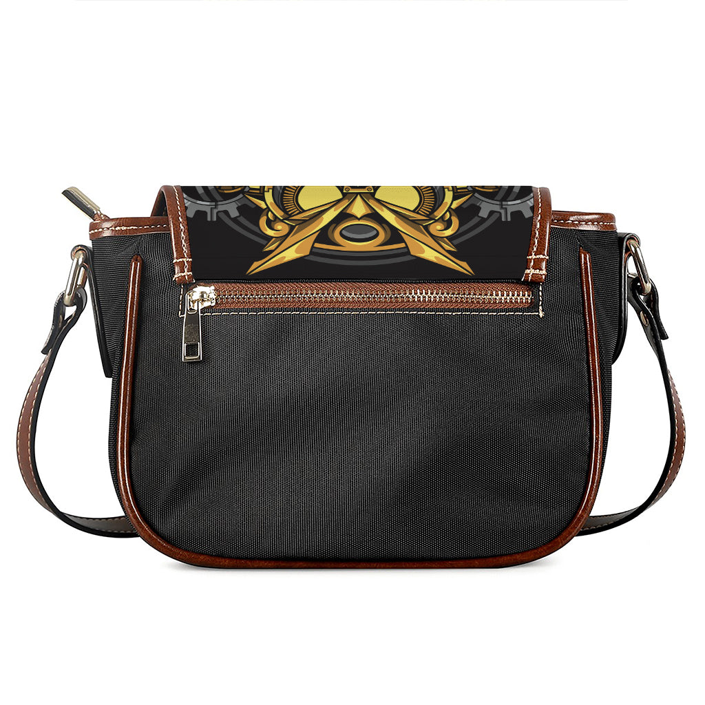 Steampunk Owl Print Saddle Bag