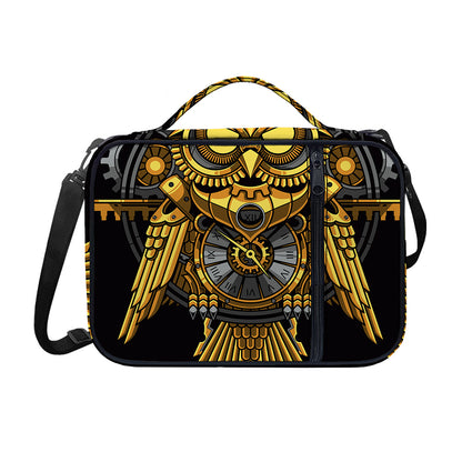 Steampunk Owl Print Shoulder Strap Bible Bag