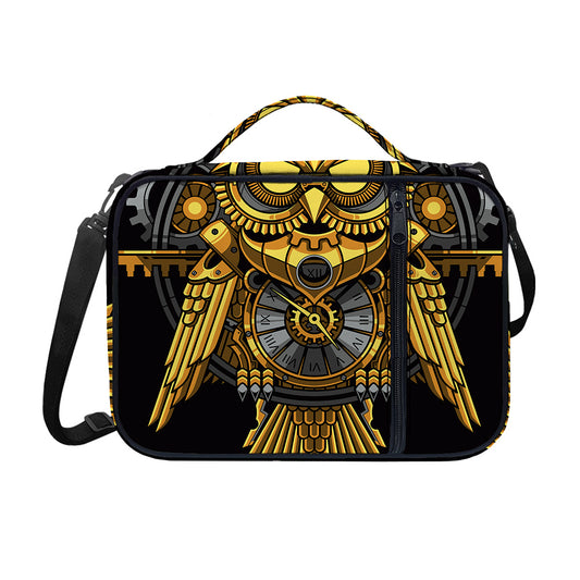 Steampunk Owl Print Shoulder Strap Bible Bag
