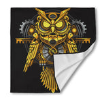 Steampunk Owl Print Silk Bandana