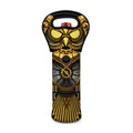 Steampunk Owl Print Single Neoprene Wine Tote