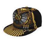 Steampunk Owl Print Snapback Cap