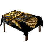 Steampunk Owl Print Tablecloth