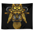 Steampunk Owl Print Tapestry