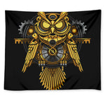 Steampunk Owl Print Tapestry