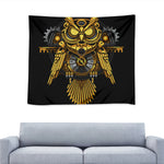 Steampunk Owl Print Tapestry