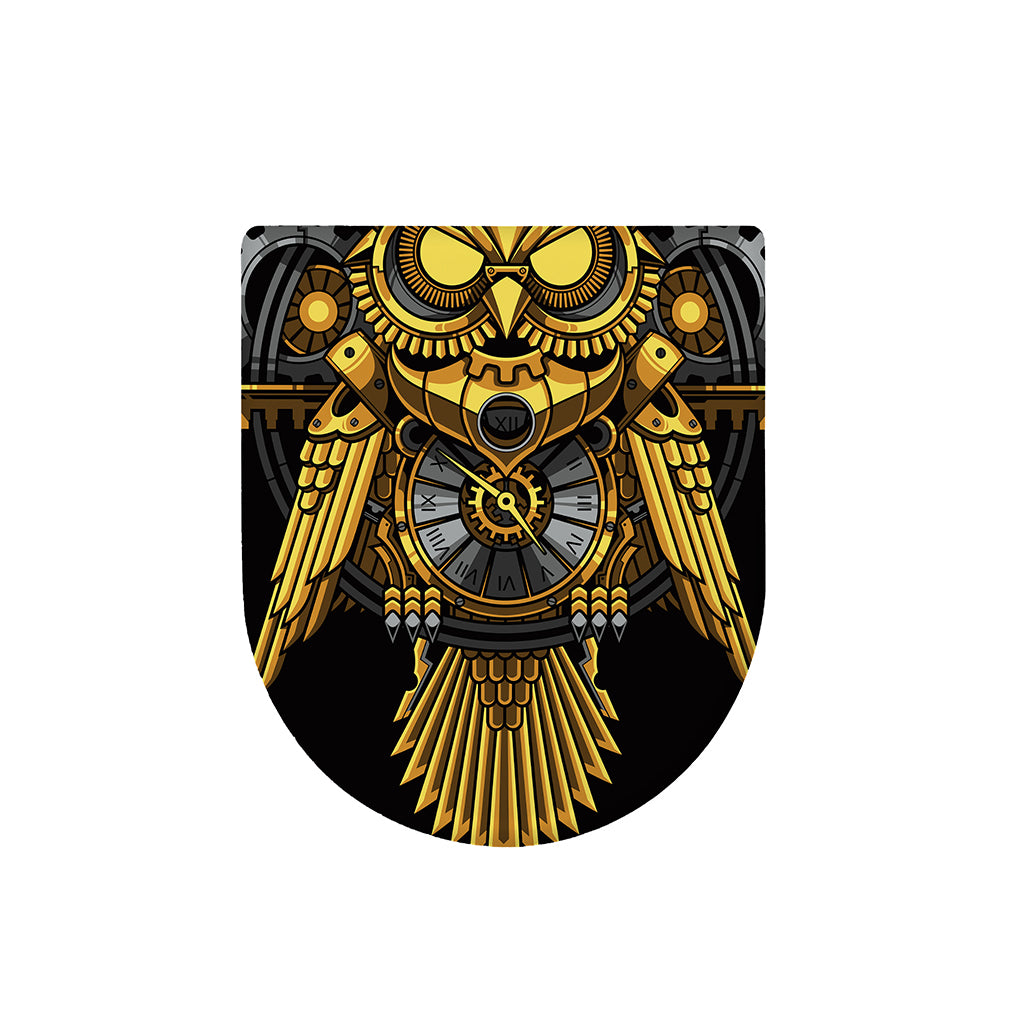 Steampunk Owl Print Toilet Lid Cover