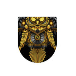 Steampunk Owl Print Toilet Lid Cover