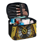 Steampunk Owl Print Travel Makeup Bag
