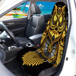 Steampunk Owl Print Waterproof Car Seat Cover