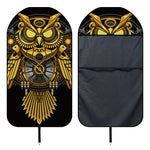 Steampunk Owl Print Waterproof Car Seat Cover