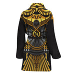 Steampunk Owl Print Women's Bathrobe
