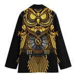 Steampunk Owl Print Women's Blazer