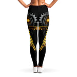 Steampunk Owl Print Women's Leggings