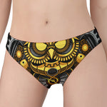 Steampunk Owl Print Women's Panties