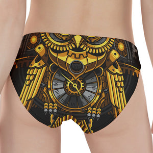 Steampunk Owl Print Women's Panties