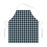 Steel Blue And Black Buffalo Check Print Adjustable Apron