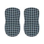 Steel Blue And Black Buffalo Check Print Bar Stool Covers