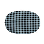 Steel Blue And Black Buffalo Check Print Car Side Mirror Covers