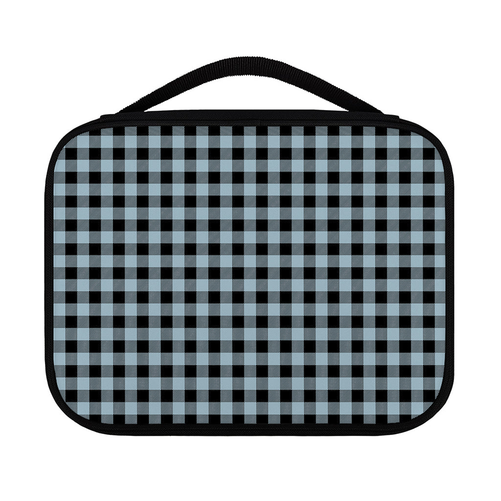 Steel Blue And Black Buffalo Check Print Classic Bible Case