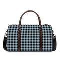 Steel Blue And Black Buffalo Check Print Duffel Bag