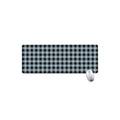Steel Blue And Black Buffalo Check Print Extended Mouse Pad