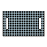 Steel Blue And Black Buffalo Check Print Golf Cart Seat Cover