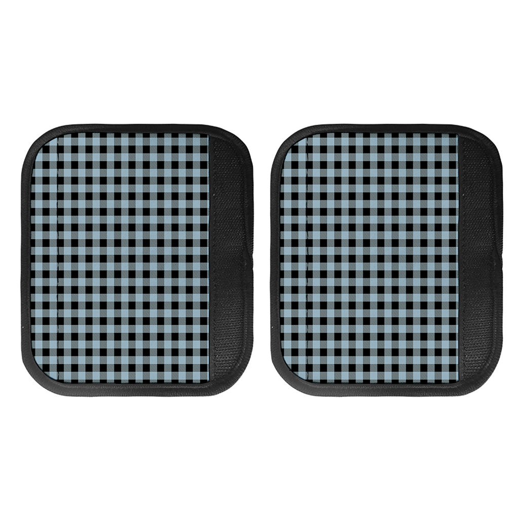 Steel Blue And Black Buffalo Check Print Handle Covers