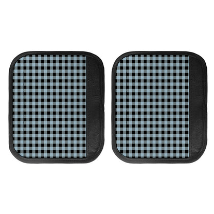 Steel Blue And Black Buffalo Check Print Handle Covers