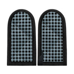 Steel Blue And Black Buffalo Check Print Skillet Handle Cover