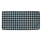 Steel Blue And Black Buffalo Check Print Towel