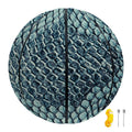 Steel Blue Snakeskin Print Basketball