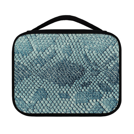 Steel Blue Snakeskin Print Classic Bible Case