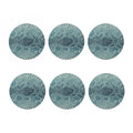 Steel Blue Snakeskin Print Coaster Set