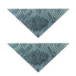 Steel Blue Snakeskin Print Dog Bandana