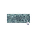 Steel Blue Snakeskin Print Extended Mouse Pad
