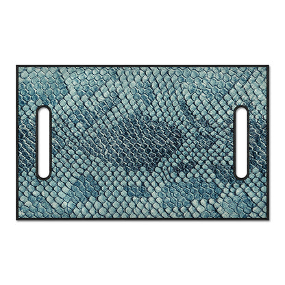 Steel Blue Snakeskin Print Golf Cart Seat Cover