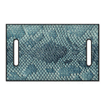 Steel Blue Snakeskin Print Golf Cart Seat Cover