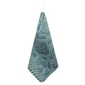 Steel Blue Snakeskin Print Hand Towel