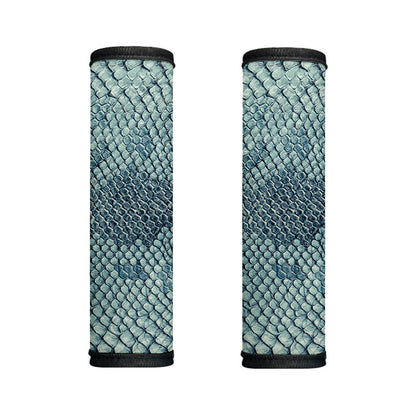 Steel Blue Snakeskin Print Handle Covers