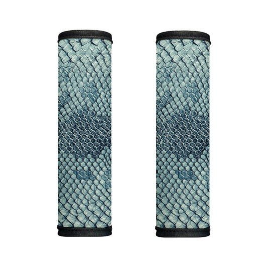 Steel Blue Snakeskin Print Handle Covers