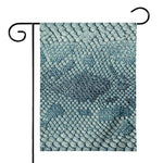 Steel Blue Snakeskin Print House Flag