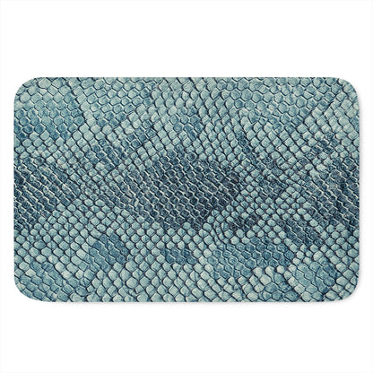Steel Blue Snakeskin Print Indoor Door Mat