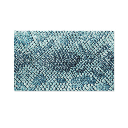 Steel Blue Snakeskin Print Polyester Flag
