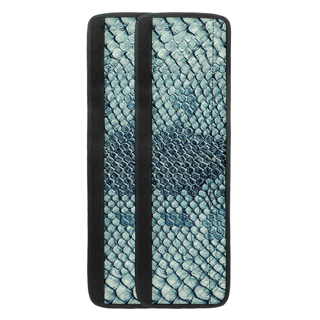 Steel Blue Snakeskin Print Refrigerator Handle Covers