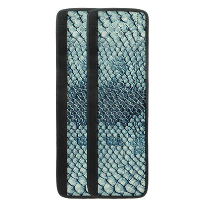 Steel Blue Snakeskin Print Refrigerator Handle Covers