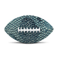 Steel Blue Snakeskin Print Rugby Ball