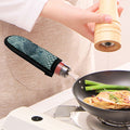 Steel Blue Snakeskin Print Skillet Handle Cover